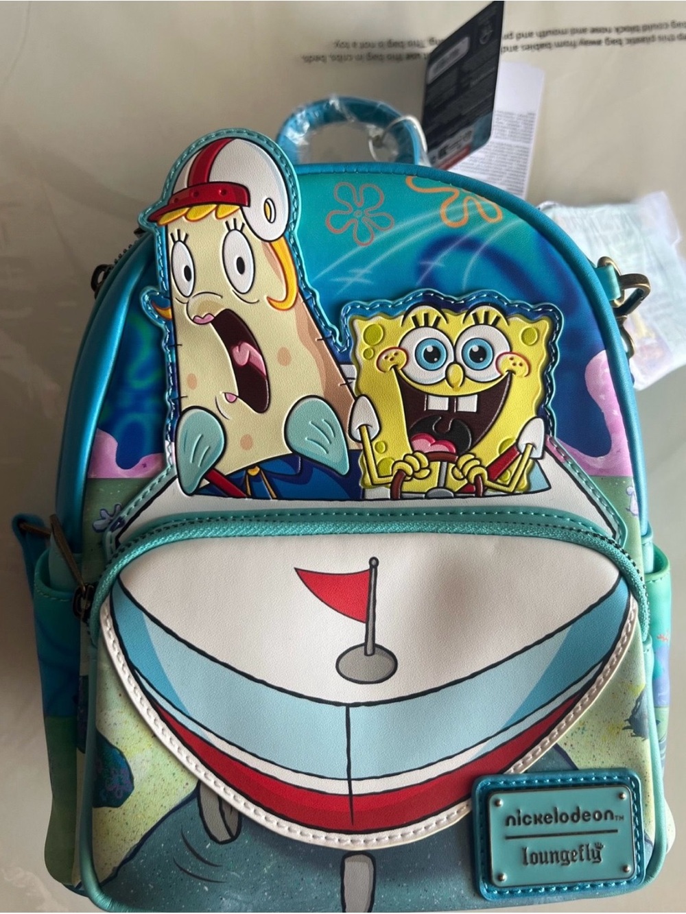 Loungefly x Nickelodeon SpongeBob Turquoise Mini Backpack
